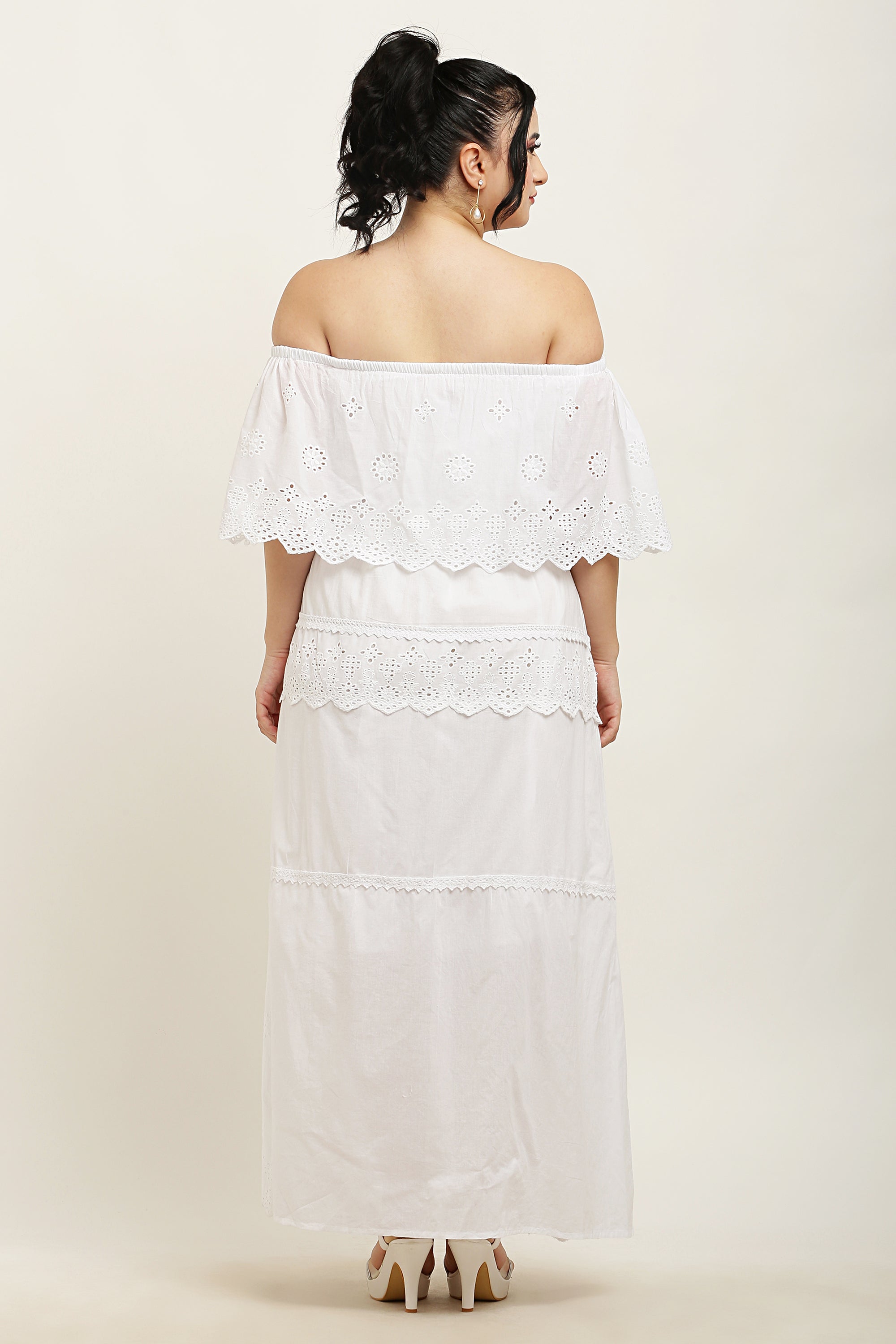 A-Line Schiffli Dress