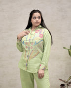 Jaipuri Thread Embroidered Shirt with Pants