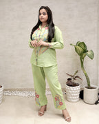 Jaipuri Thread Embroidered Shirt with Pants