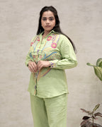 Jaipuri Thread Embroidered Shirt with Pants
