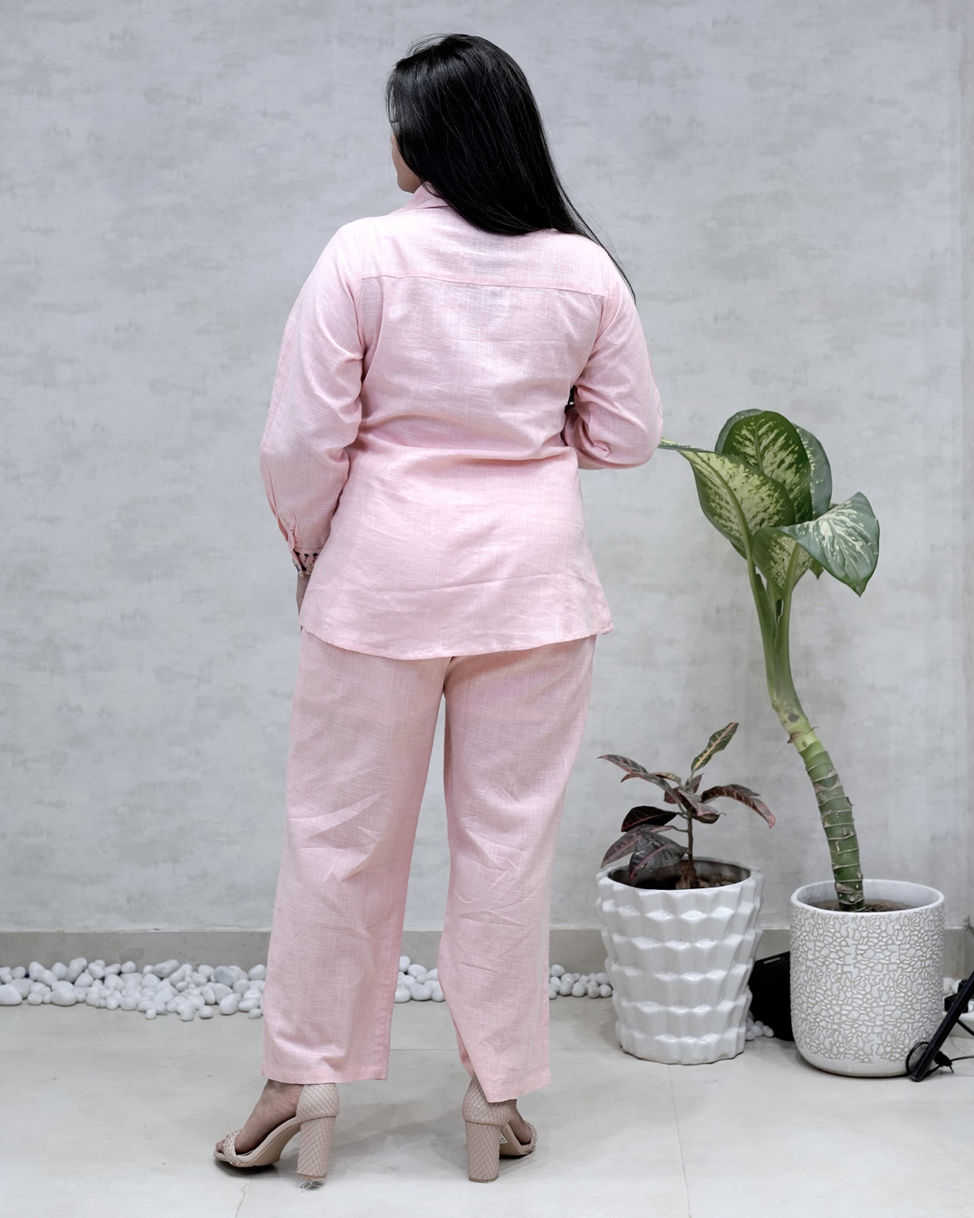 Jaipuri Thread Embroidered Shirt with Pants