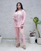 Jaipuri Thread Embroidered Shirt with Pants