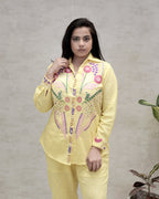 Jaipuri Thread Embroidered Shirt with Pants