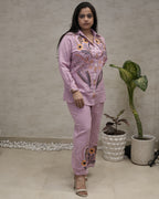 Jaipuri Thread Embroidered Shirt with Pants