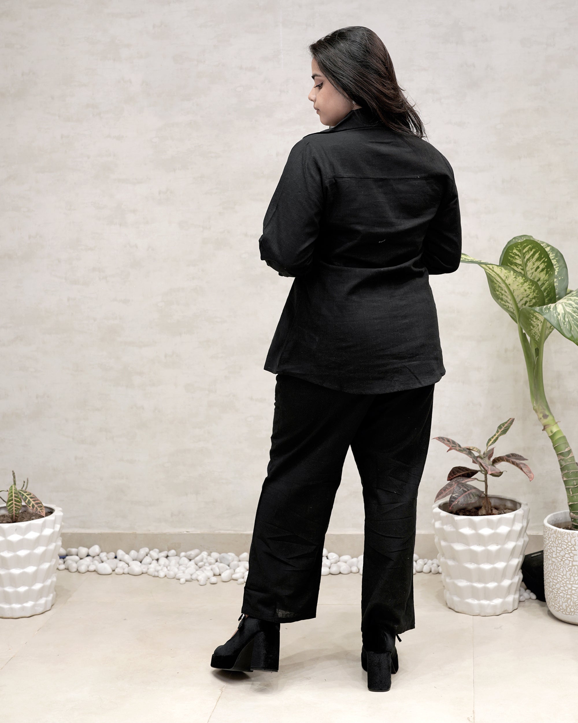 Jaipuri Thread Embroidered Shirt with Pants