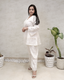 A-line Mulchanderi Kurta with Plazzo Pants