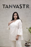 A-line Mulchanderi Kurta with Plazzo Pants
