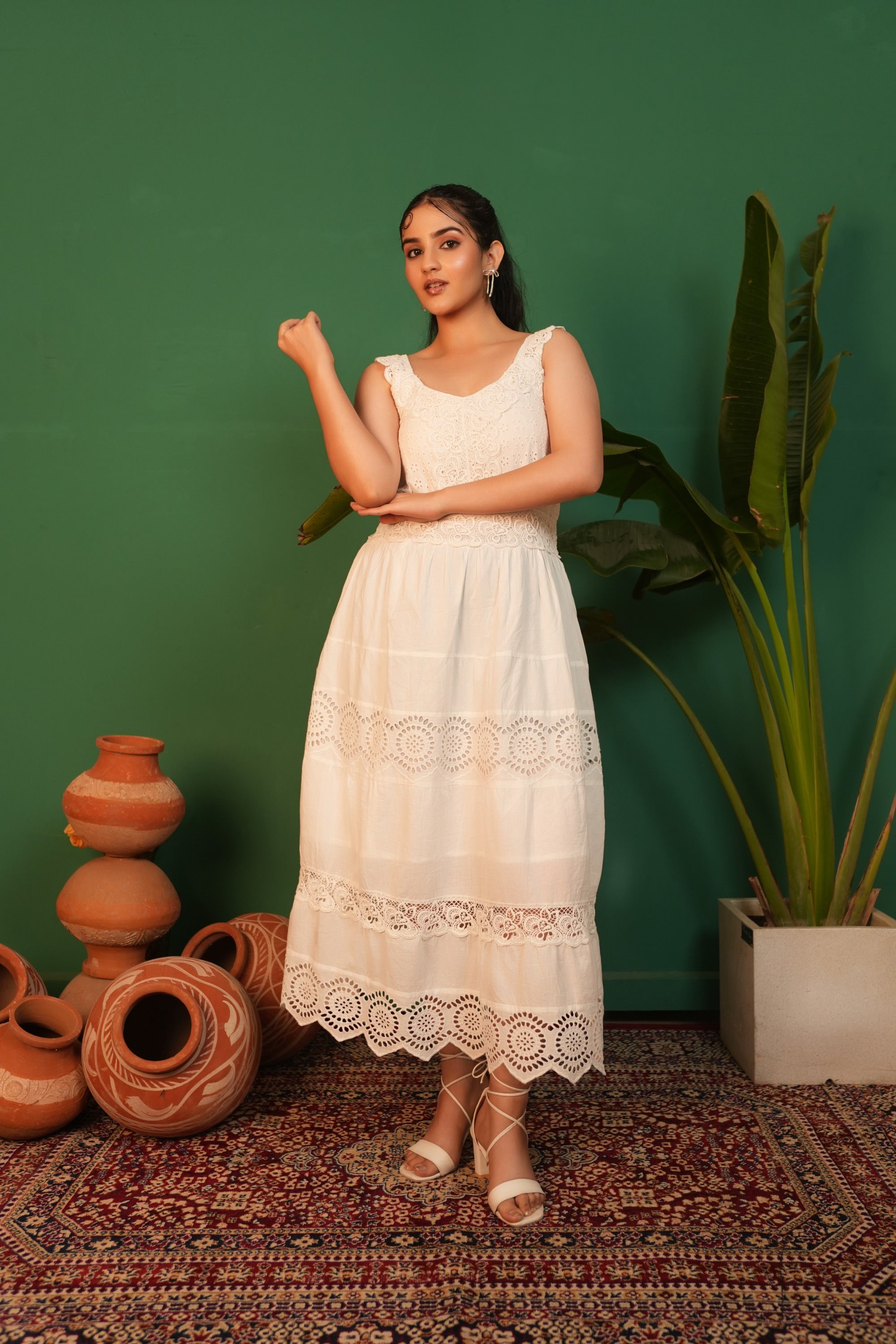 Long Maxi Dress OFF White