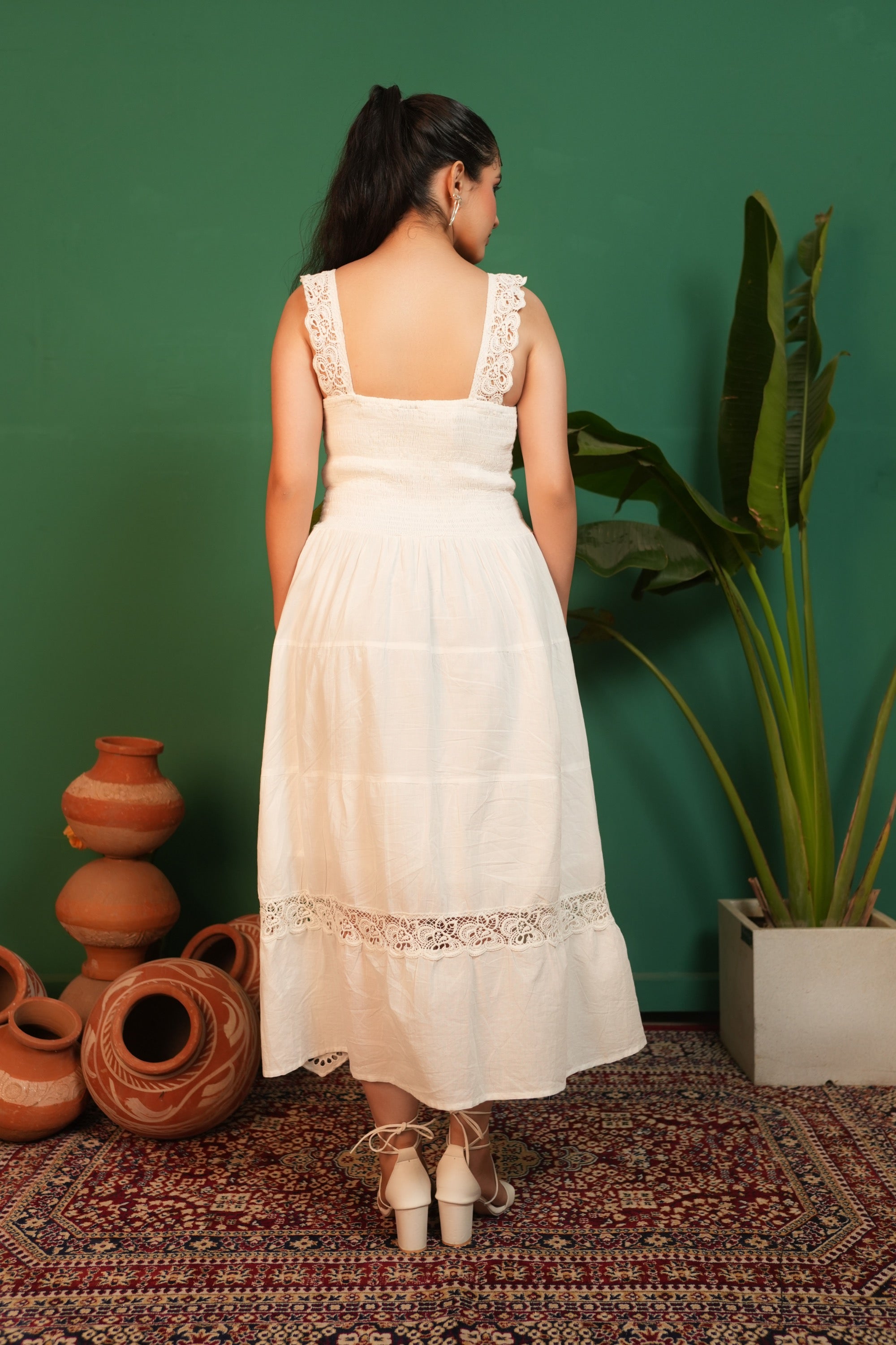 Long Maxi Dress OFF White
