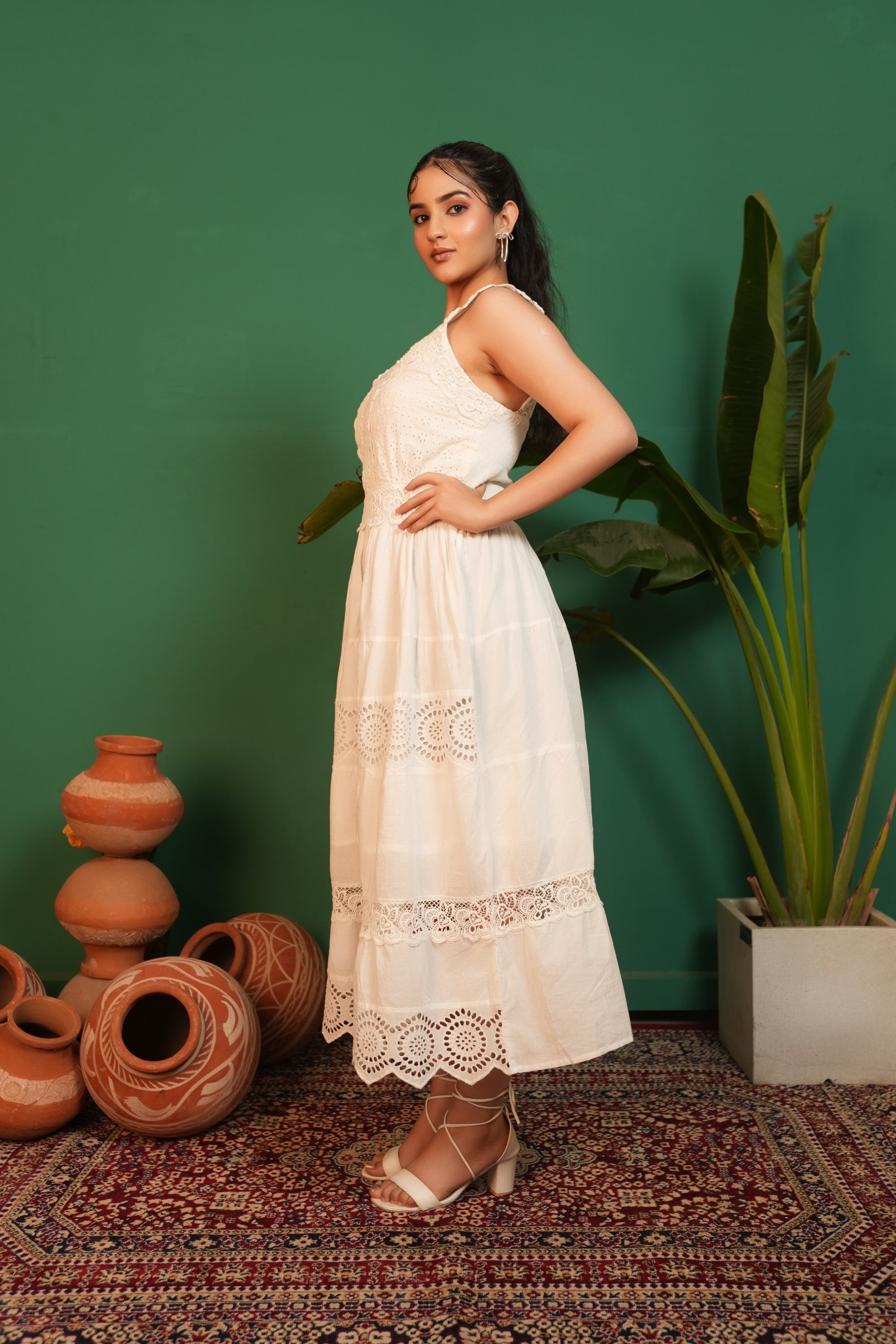 Long Maxi Dress OFF White