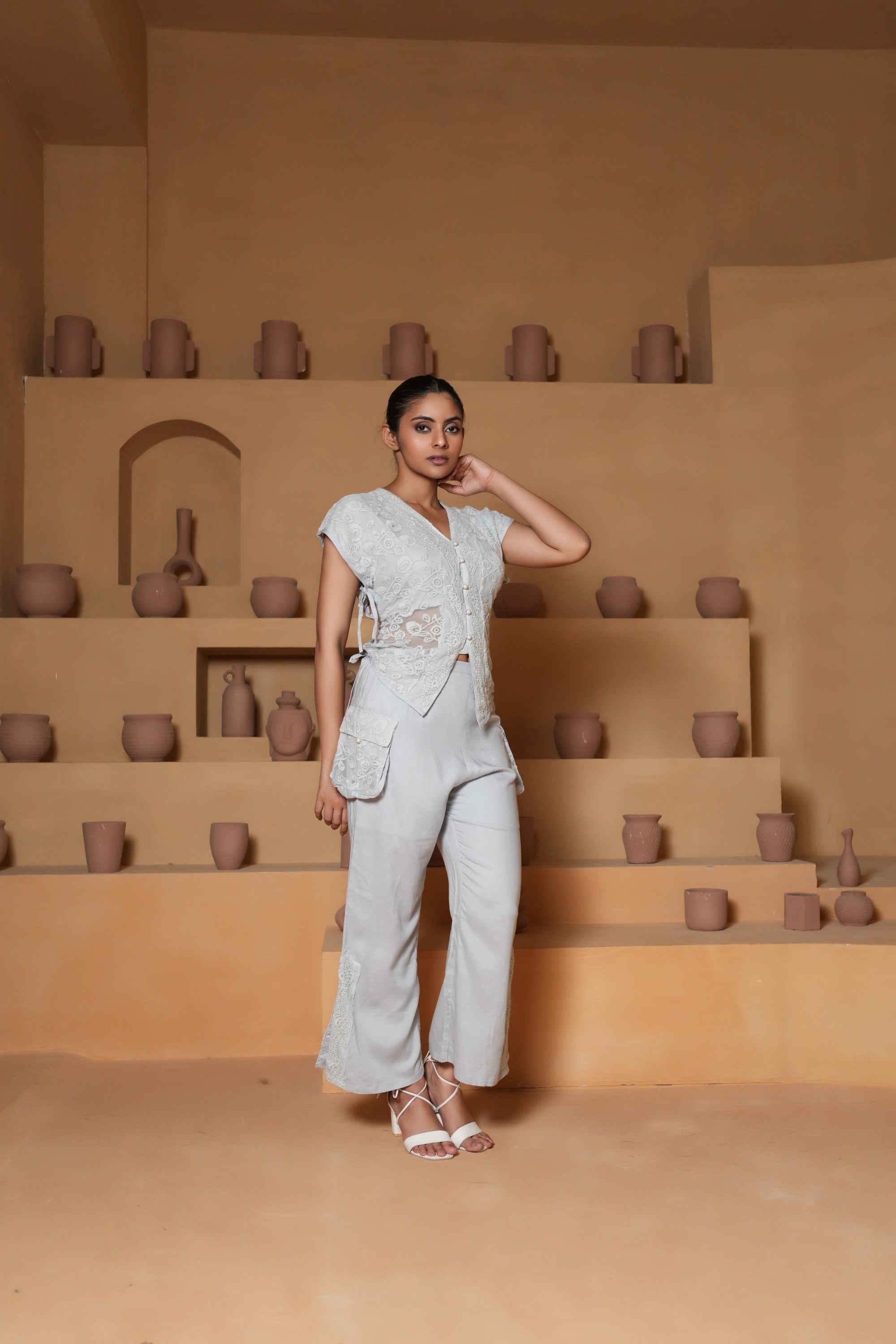 Embroidered Co-ord Set