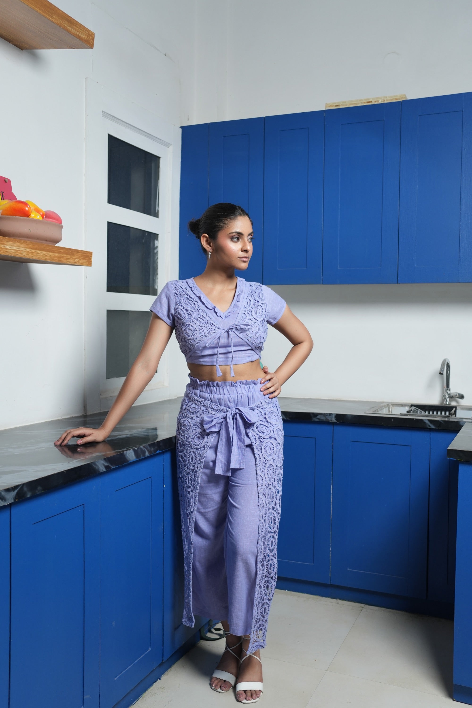 Embroidered Floral  Co-ord set