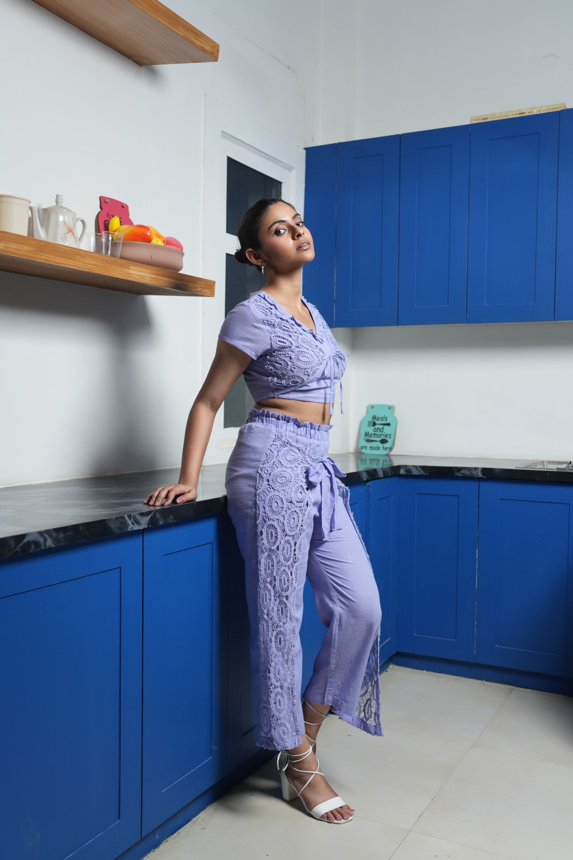 Embroidered Floral  Co-ord set