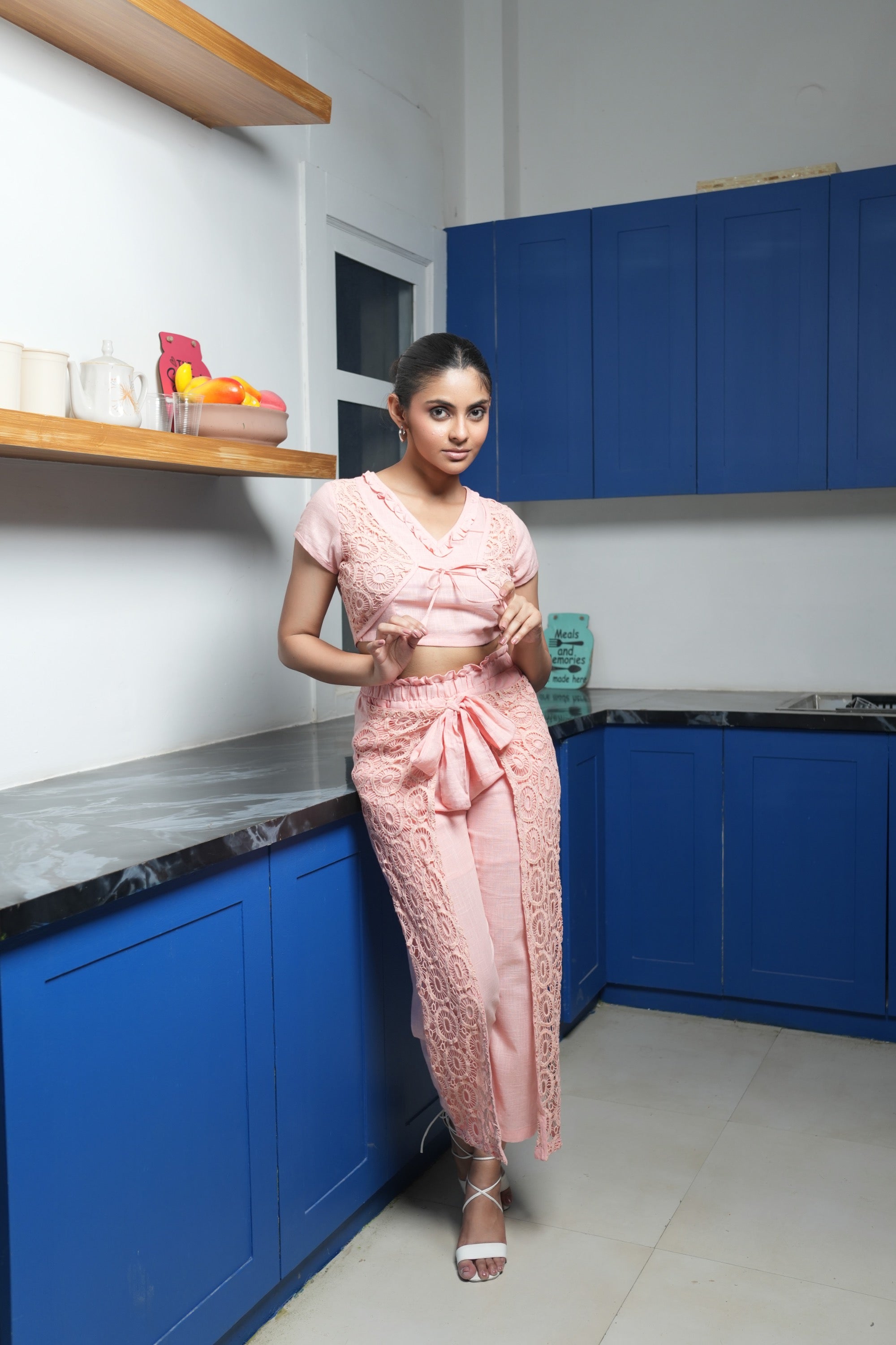 Embroidered Floral  Co-ord set