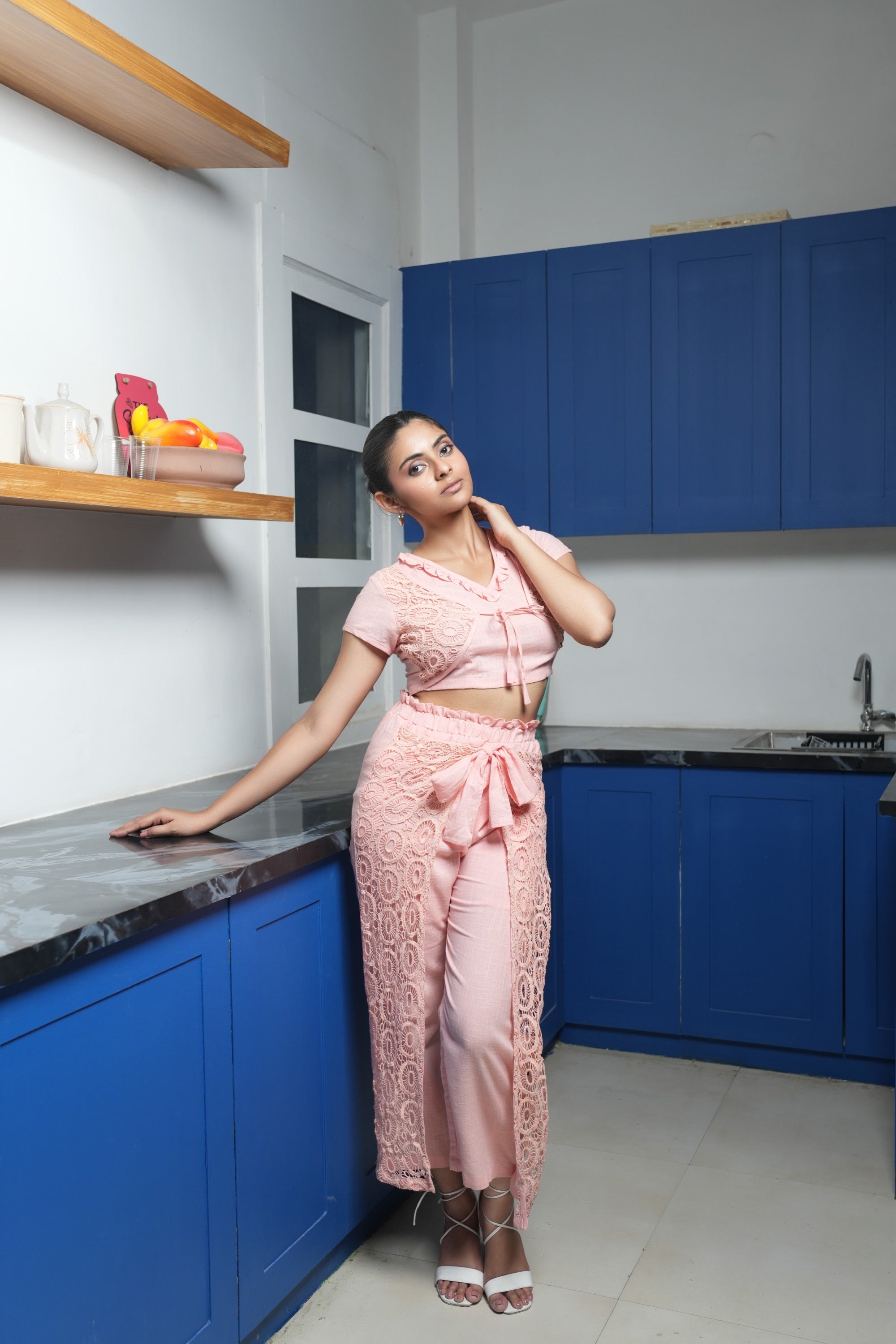 Embroidered Floral  Co-ord set