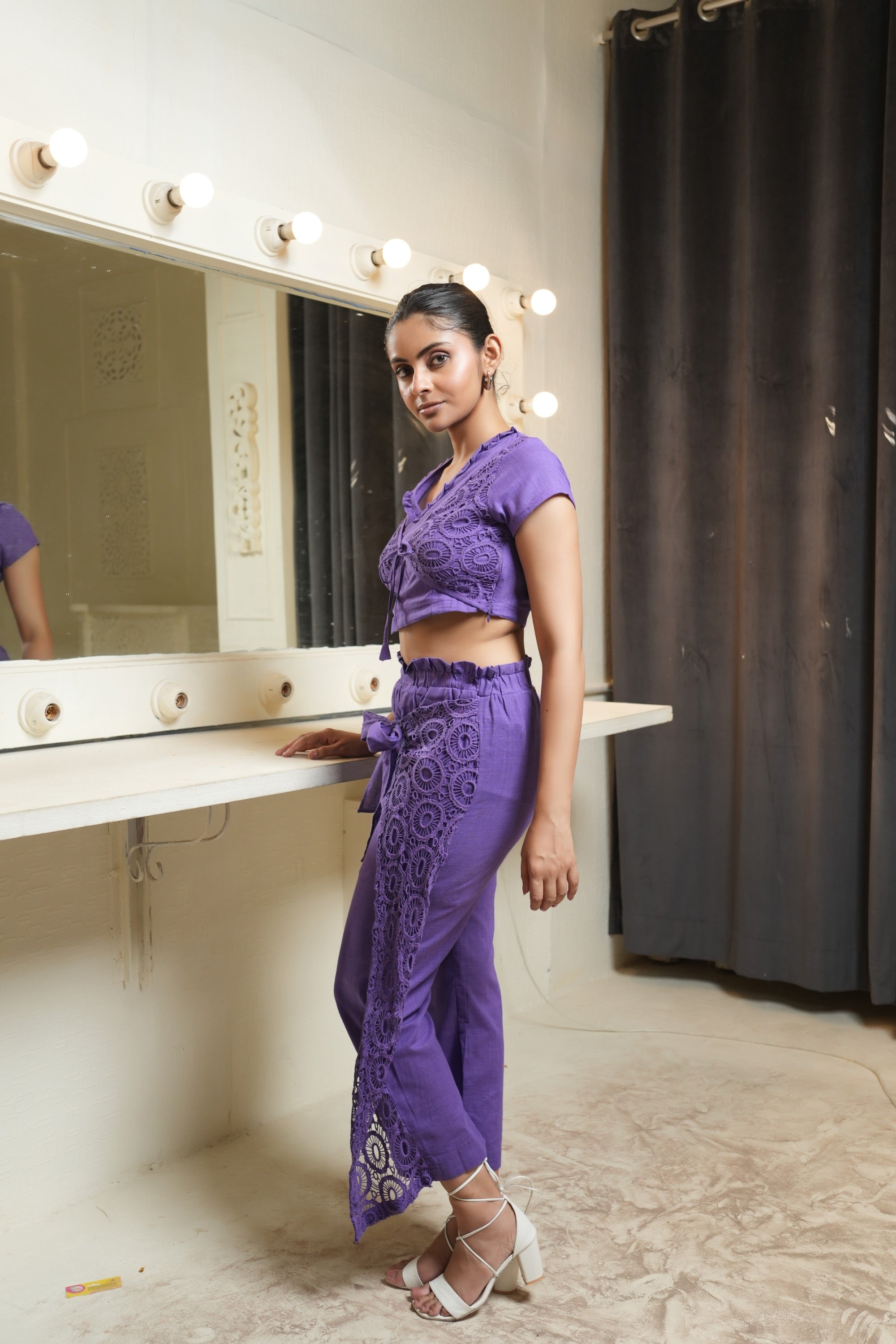 Embroidered Floral  Co-ord set