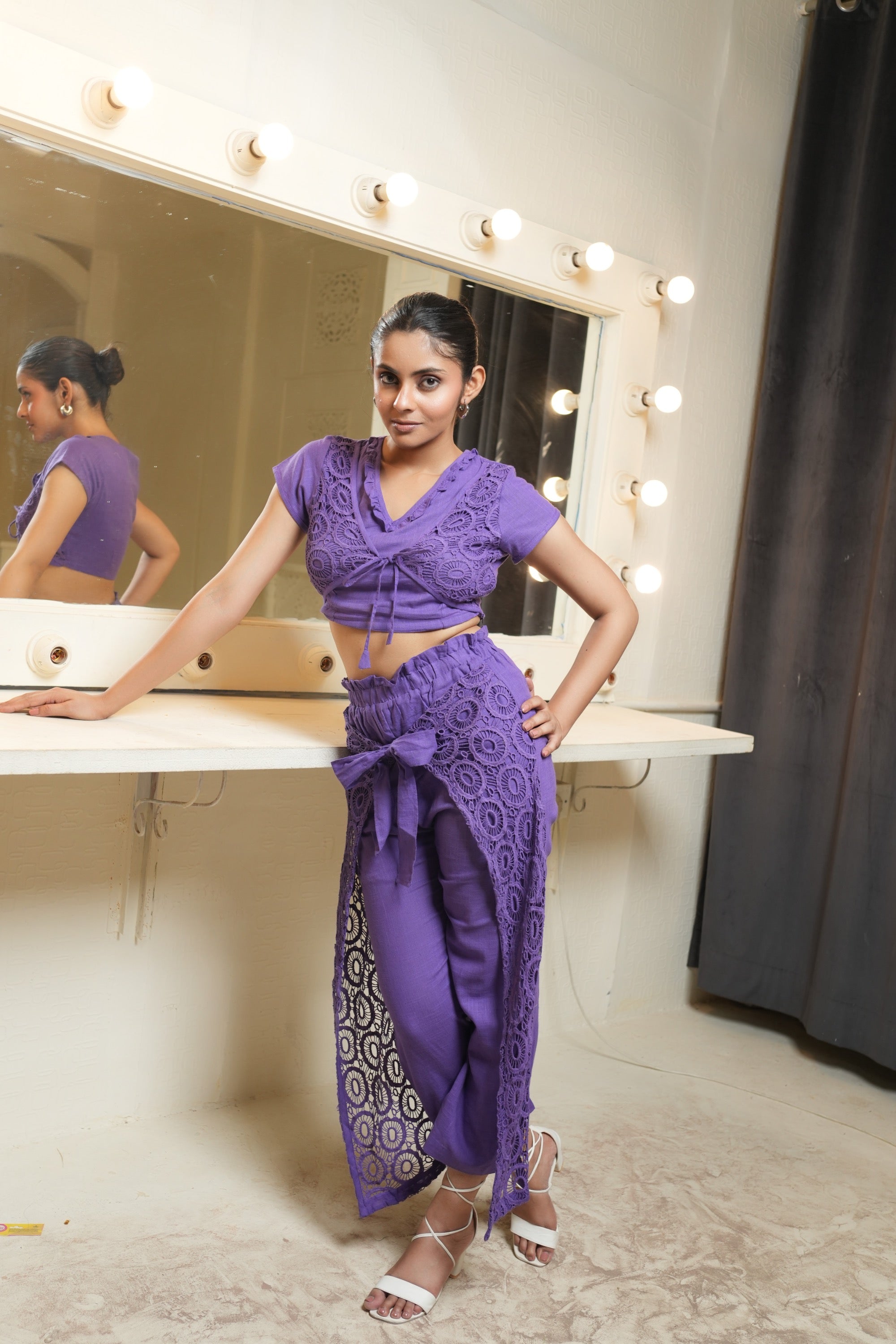 Embroidered Floral  Co-ord set