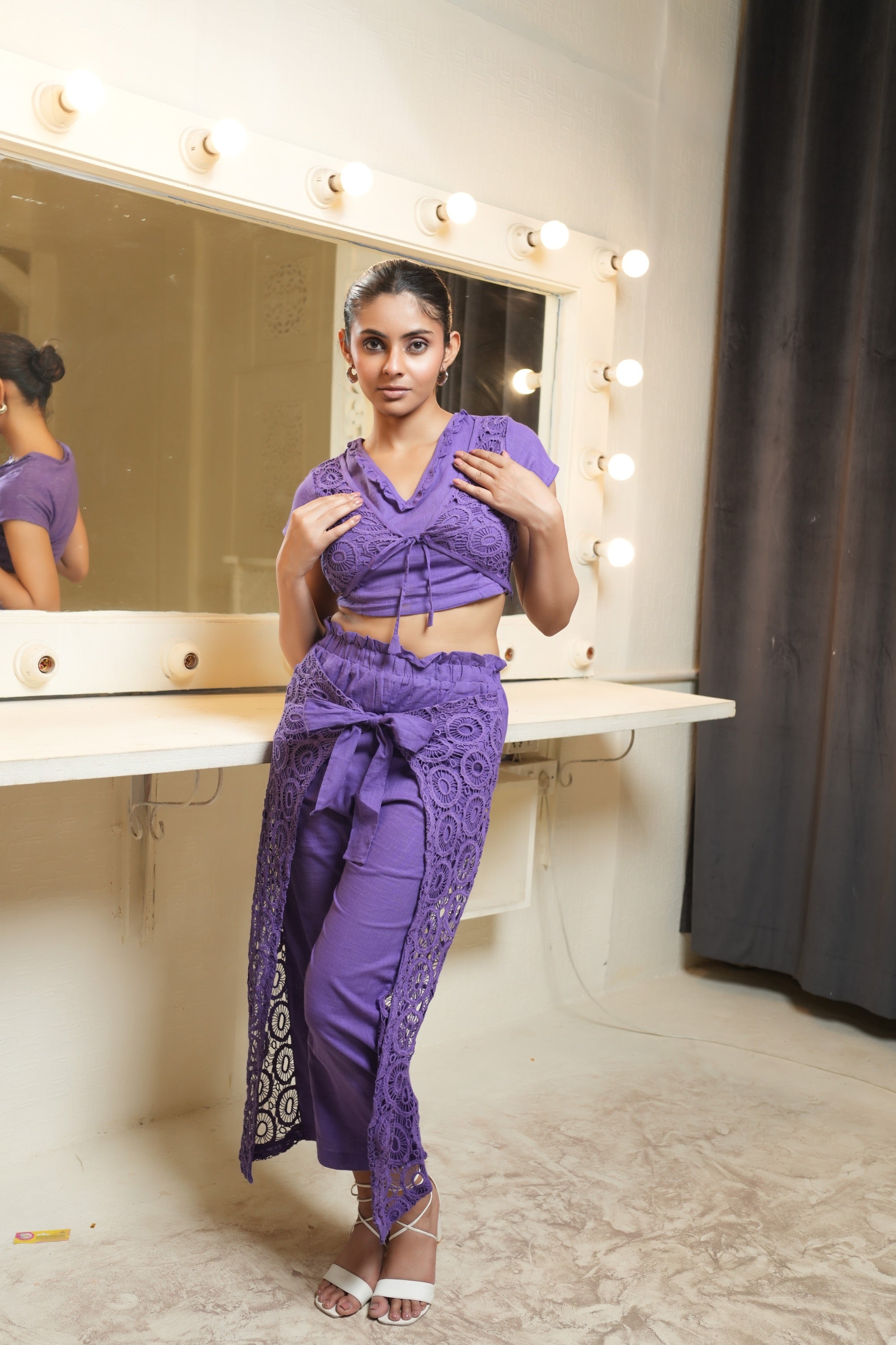 Embroidered Floral  Co-ord set