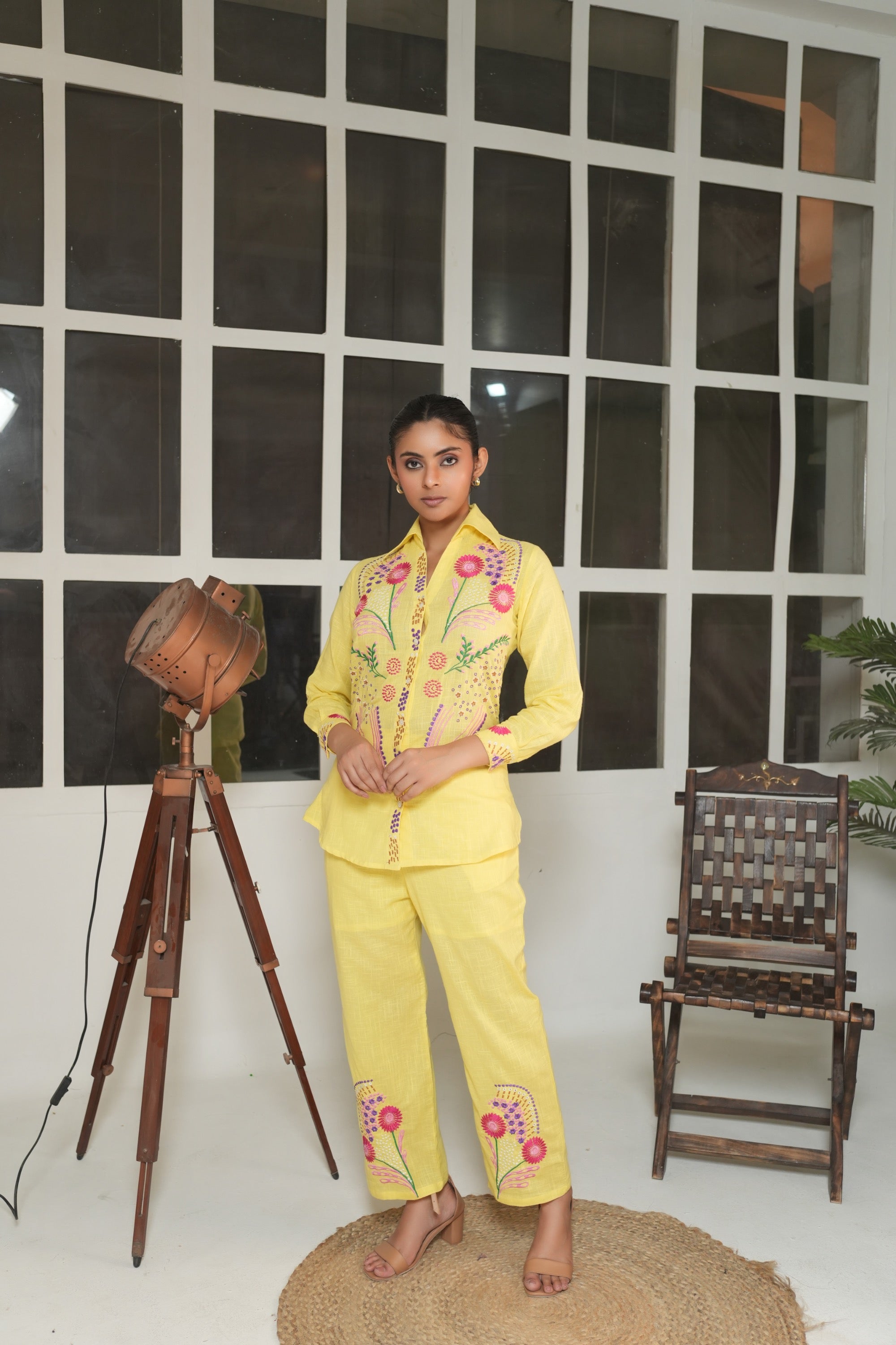 Green Full Sleeve Co-ord Set