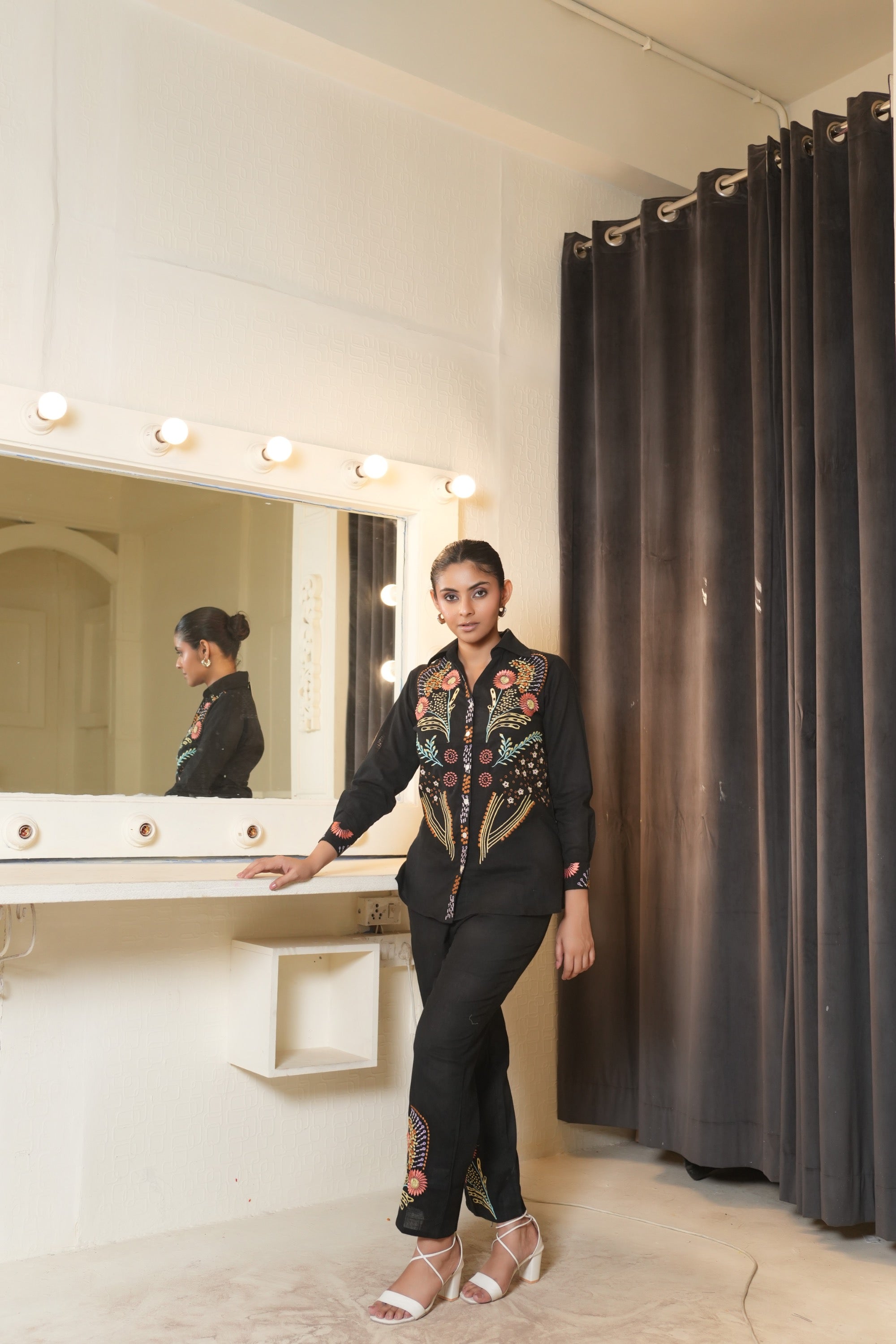 Green Full Sleeve Co-ord Set