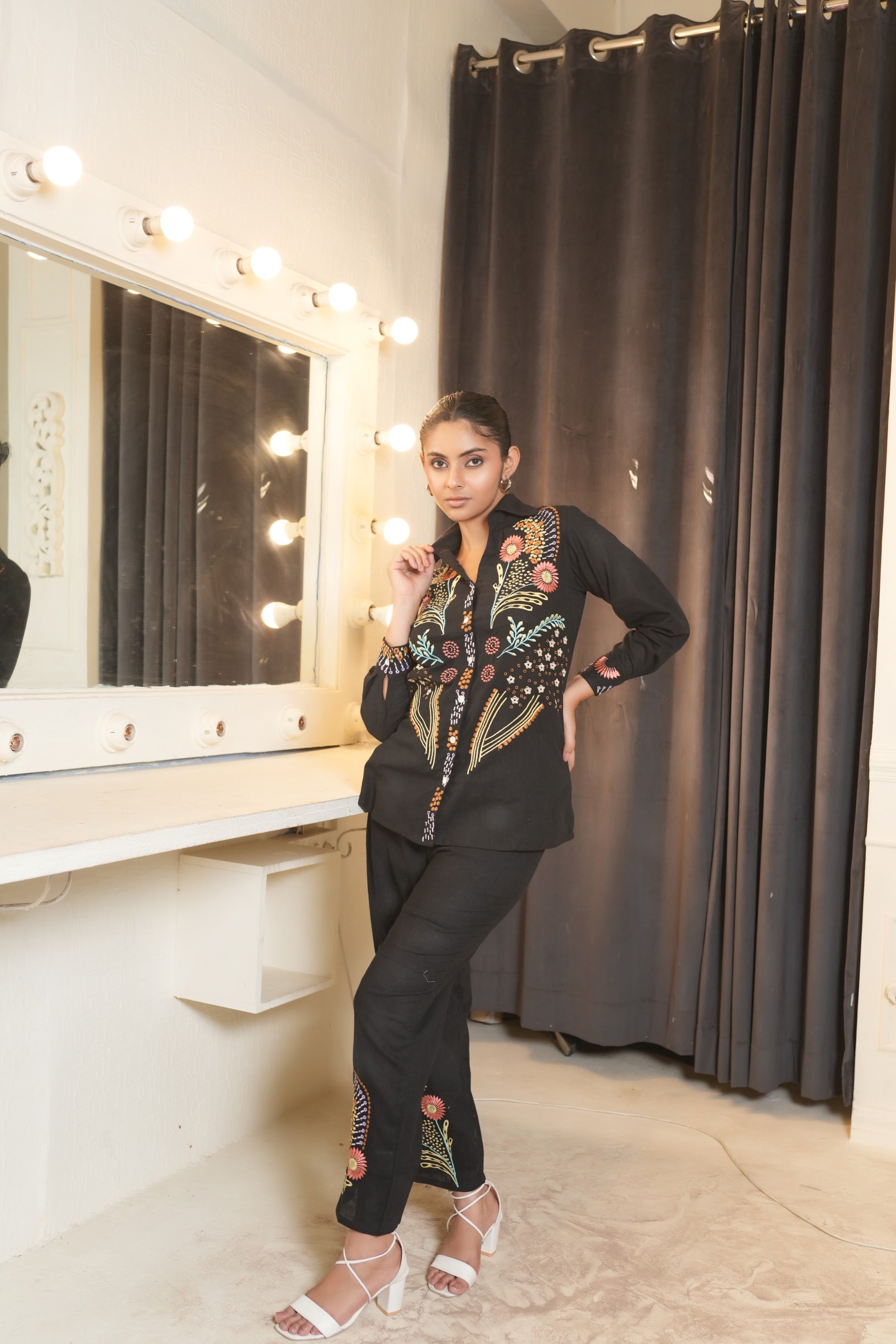 Green Full Sleeve Co-ord Set