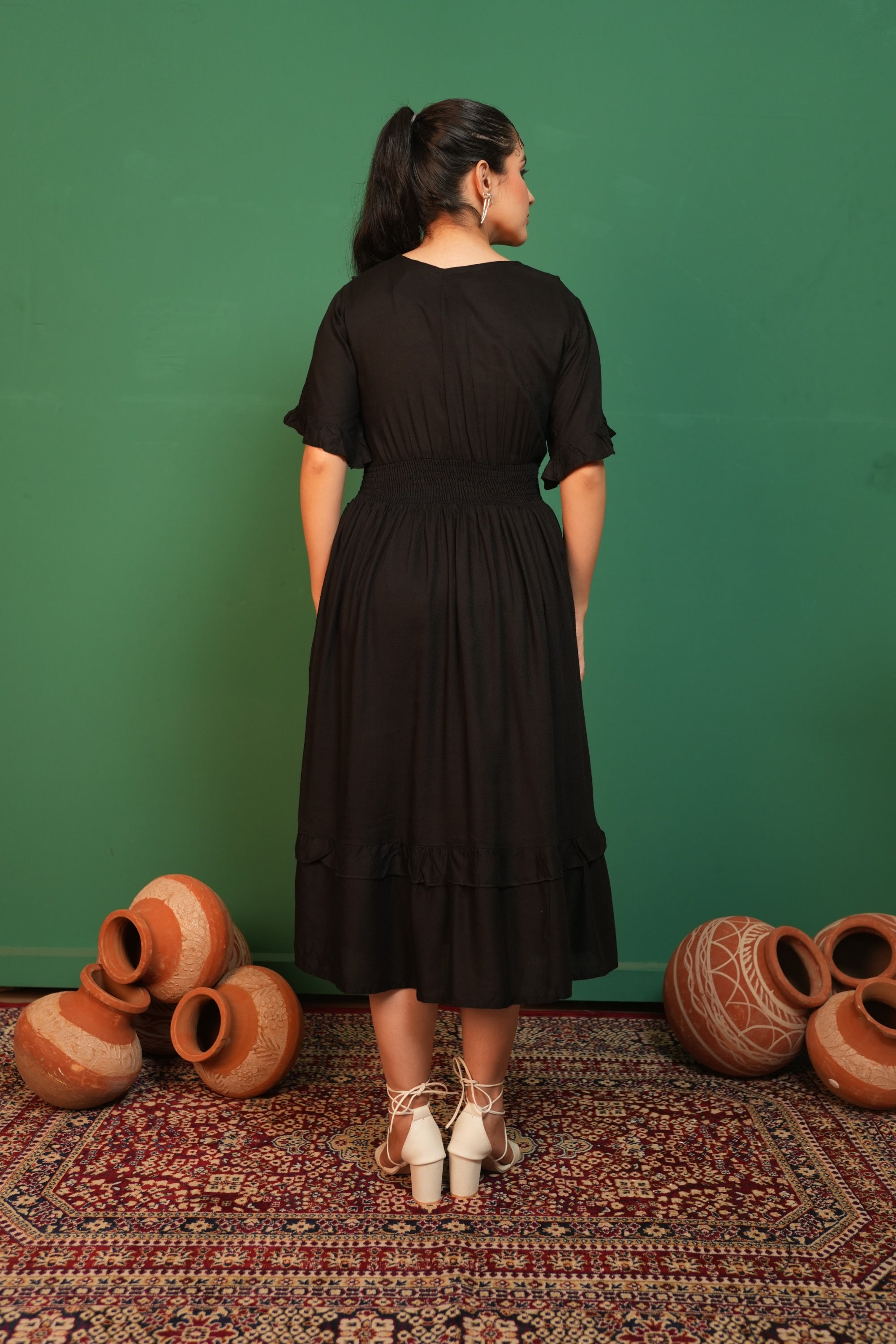 Spring Summer Maxi Dress - White