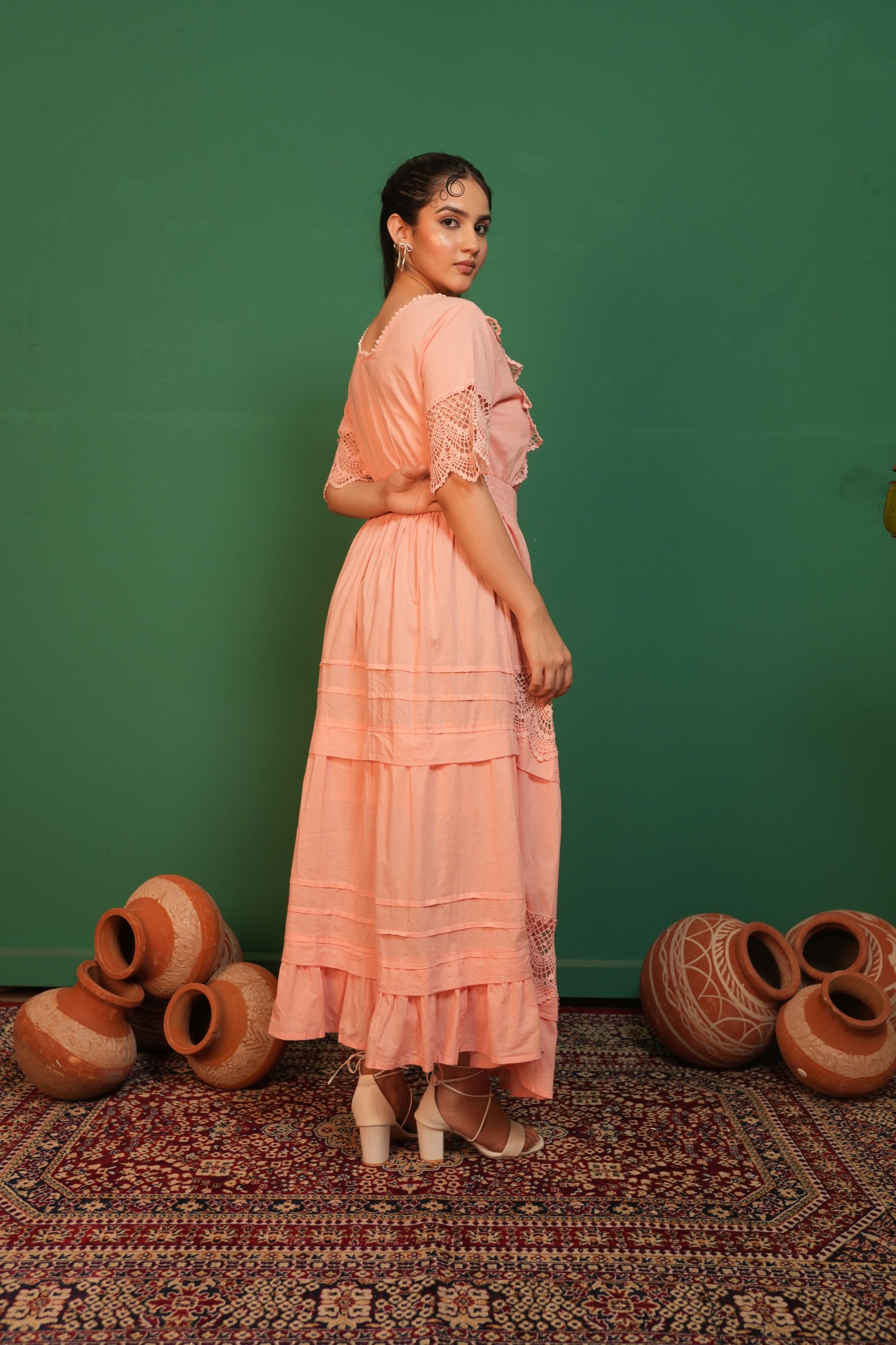 Spring Summer Maxi Dress - White