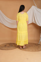 Spring Summer Maxi Dress - Black