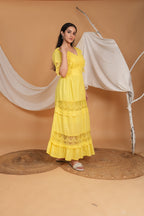 Spring Summer Maxi Dress - Black