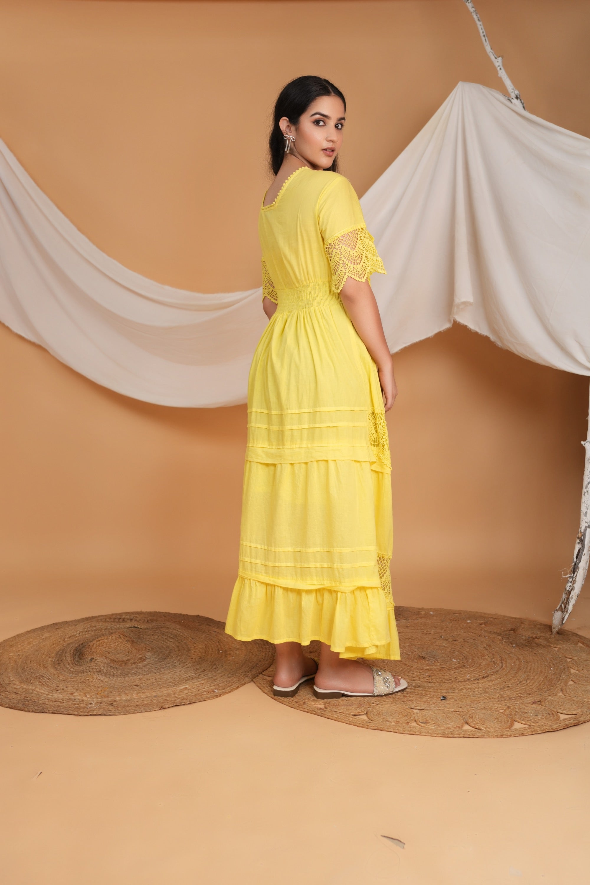 Spring Summer Maxi Dress - White