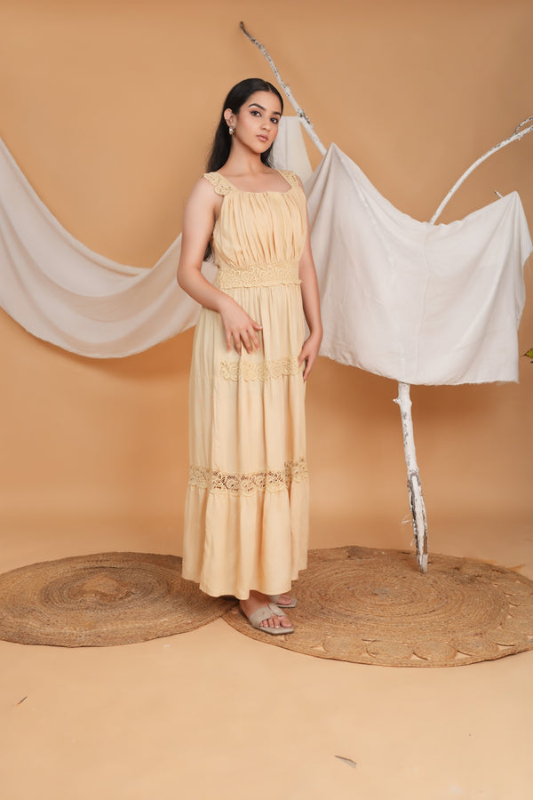 Resort Maxi Dress - Beige — view 2