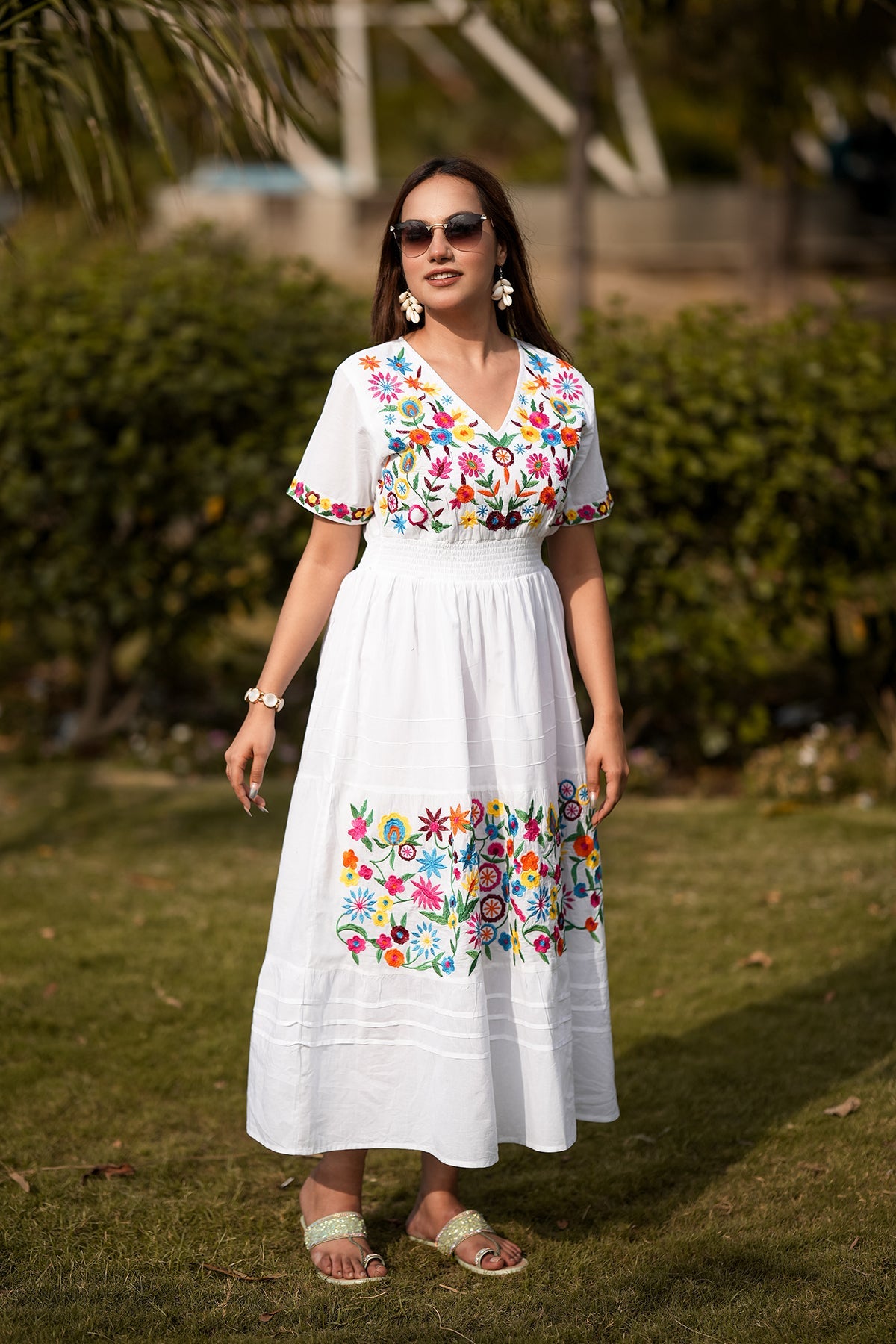 A-line Ankle Length Dress TanVastr A-line Ankle Length Dress TanVastr