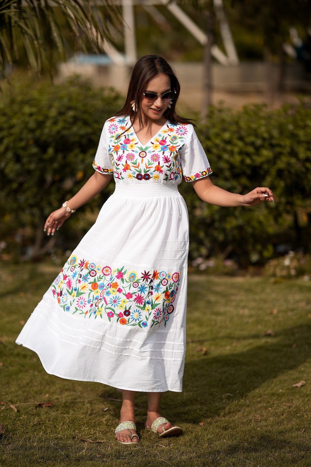 A-line Ankle Length Dress TanVastr A-line Ankle Length Dress TanVastr