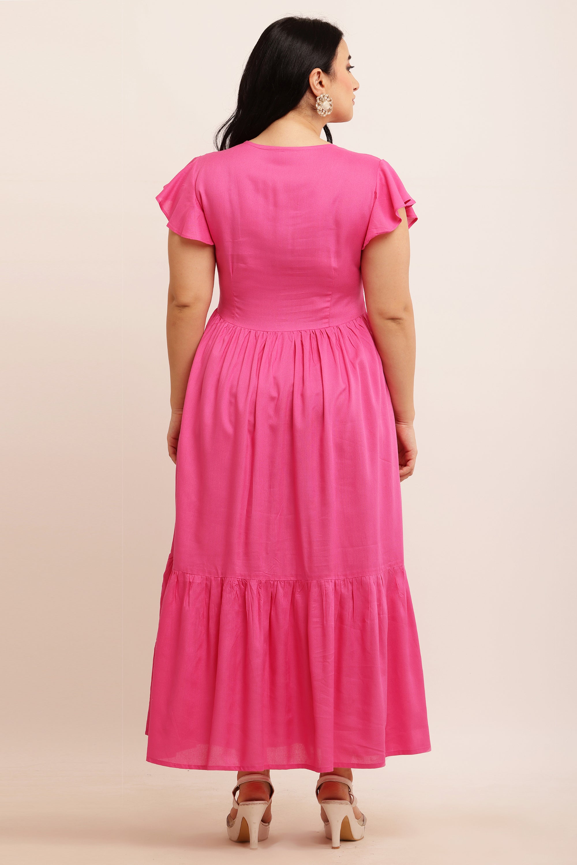 Spring Summer Midi Dress ( LIME YELLOW)