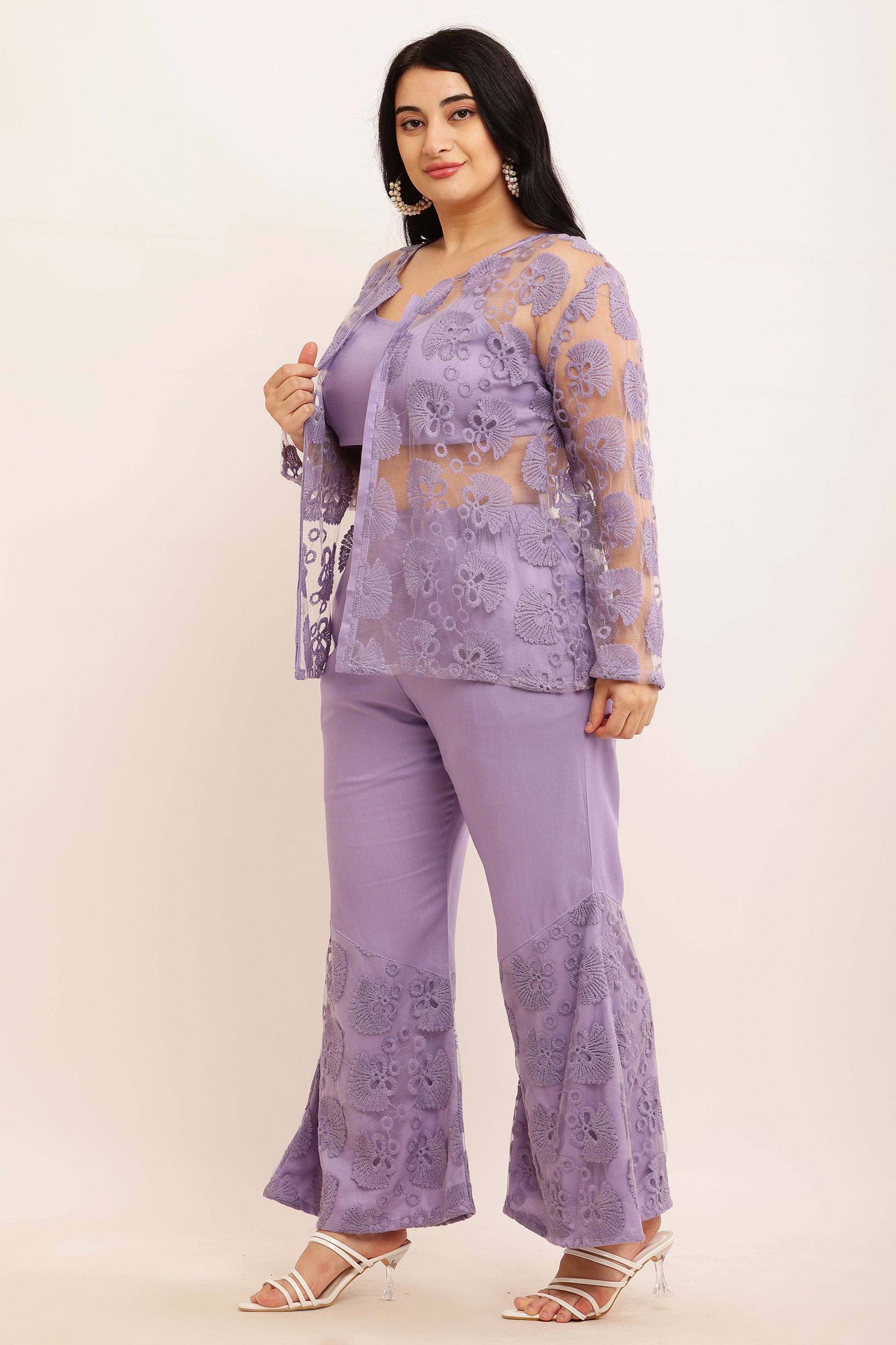 Floral Jacket Co-ord Set (LIME YELLOW) (Copy)