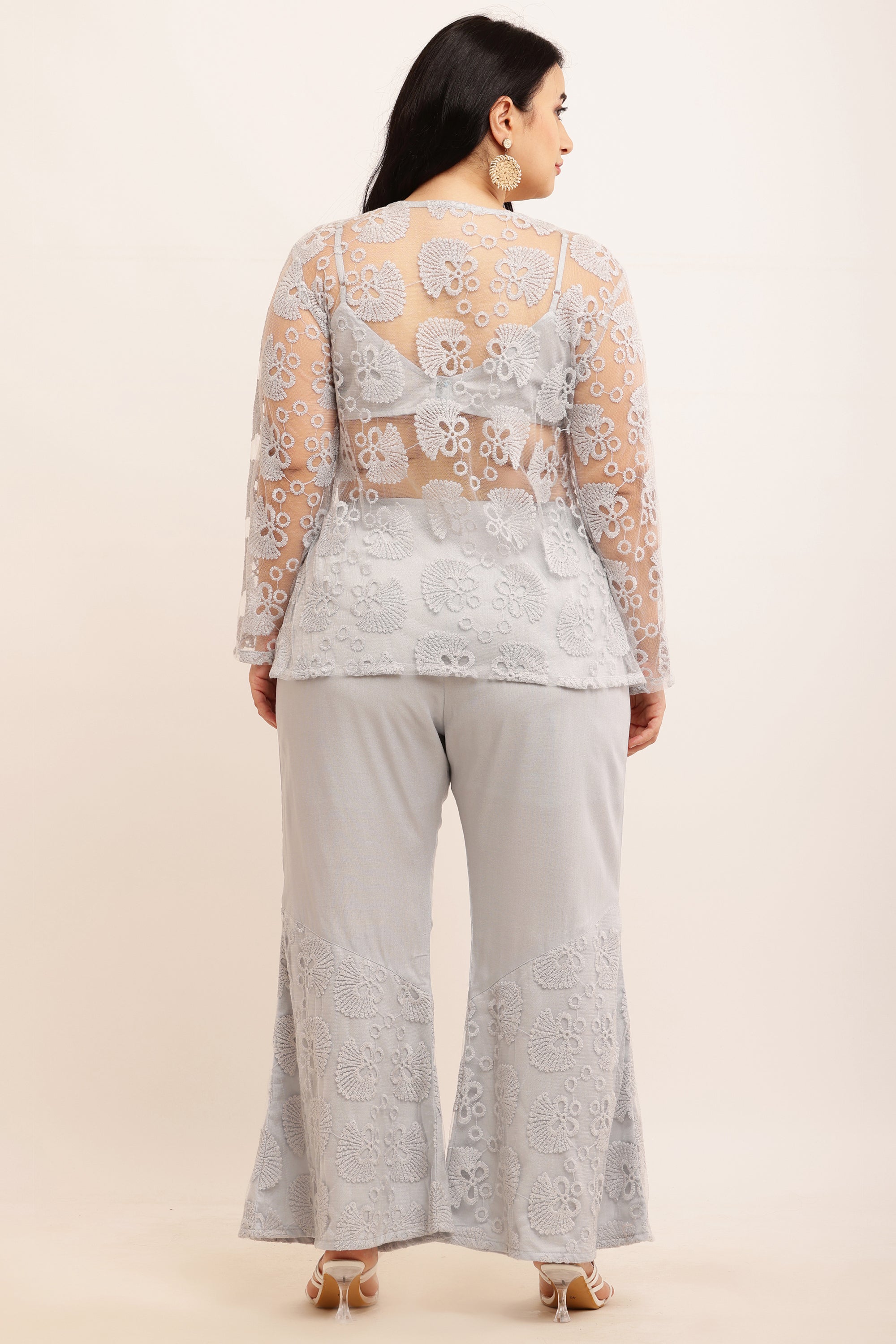 Floral Jacket Co-ord Set (LIME YELLOW) (Copy)