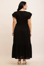Spring Summer Midi Dress ( LIME YELLOW)
