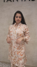 Printed Kurta with Afghani Dhoti