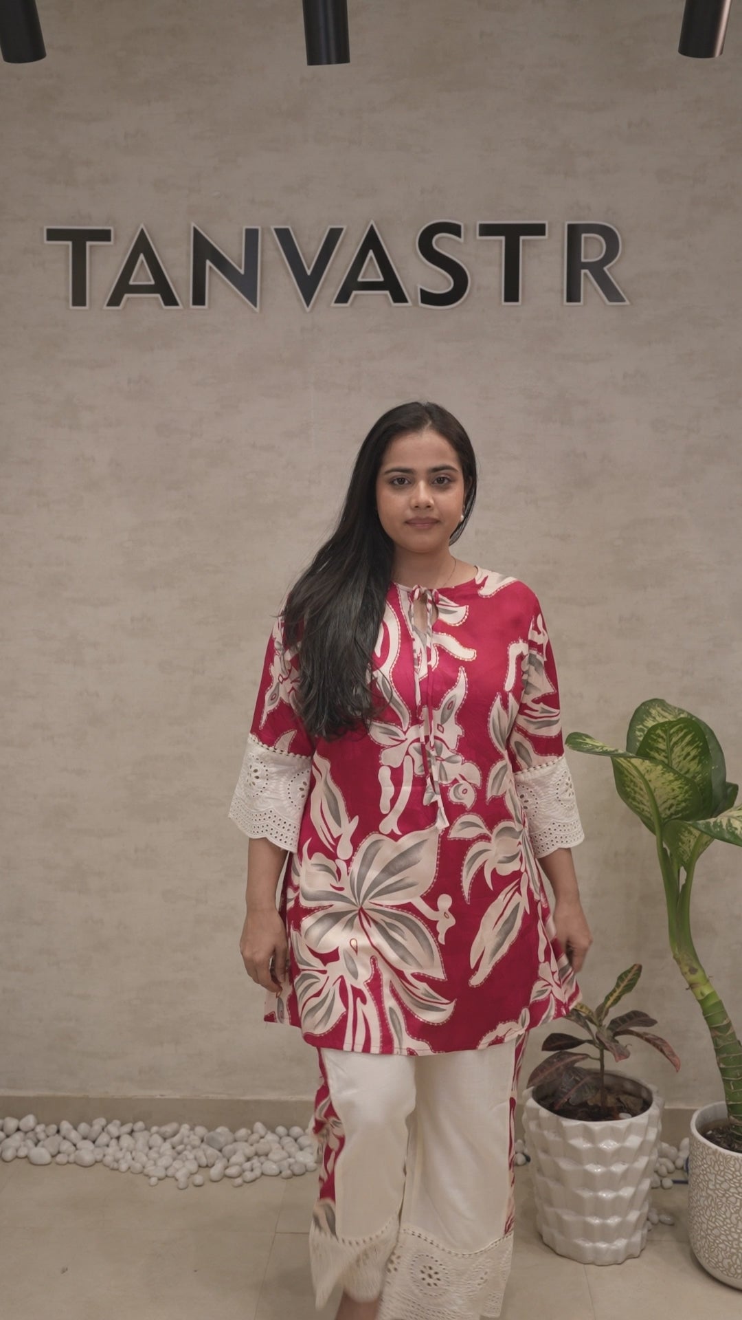 Rayon Foil Printed Kurta with Pants