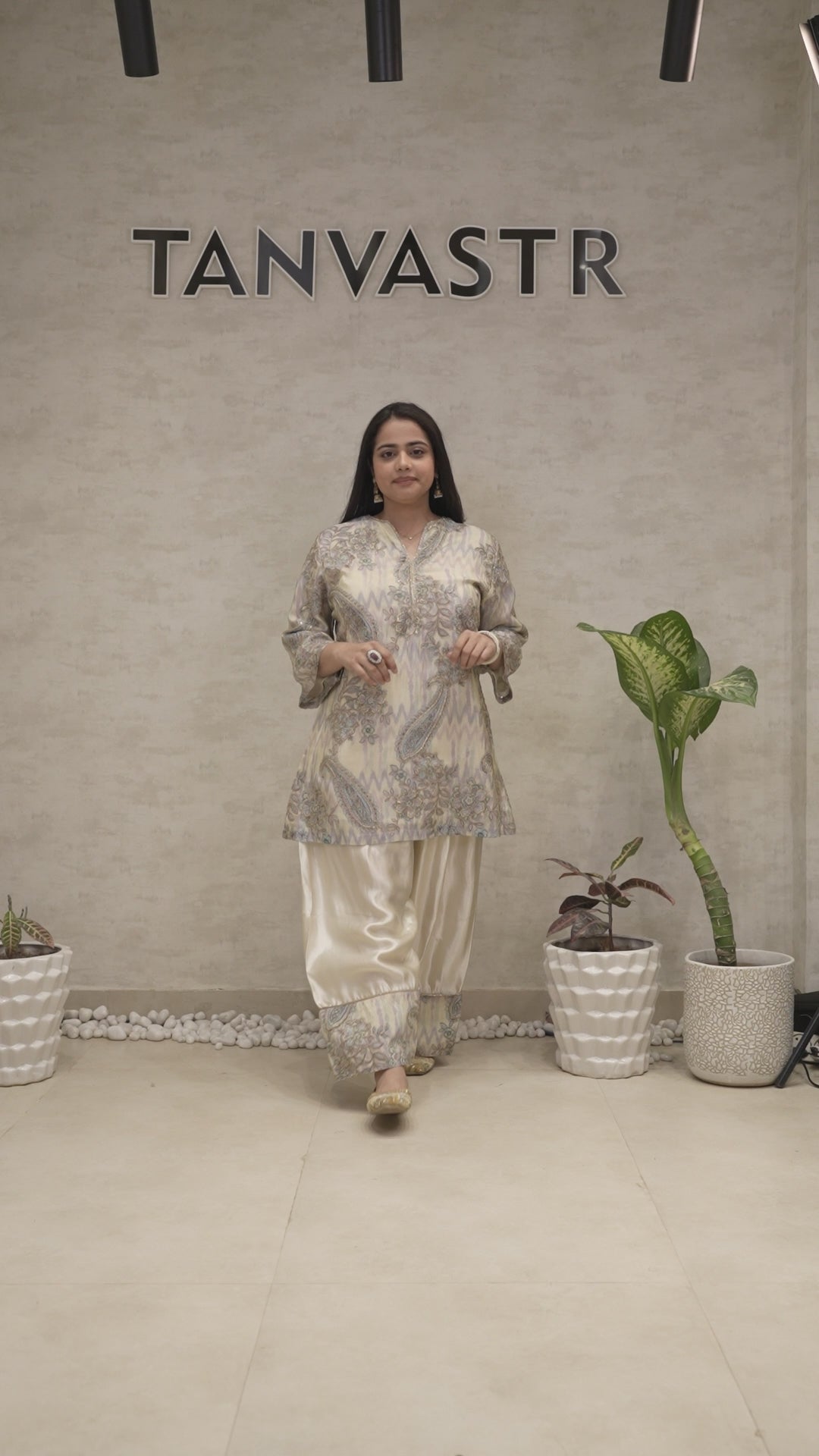 Tissue Silk Kurta Farshi Set